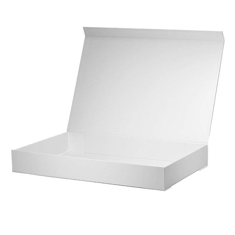 Magneetdoos met strik - XL - Wit mat gelamineerd - Couture