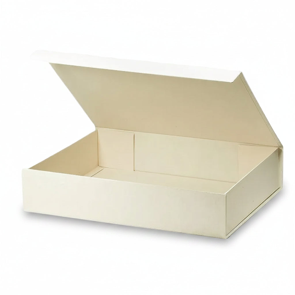 Magneetdoos met strik - A4 - Ivoor kraft - Couture