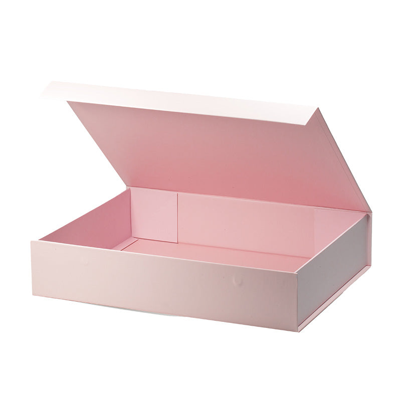 Magneetdoos met strik - A4 - Roze mat gelamineerd - Couture