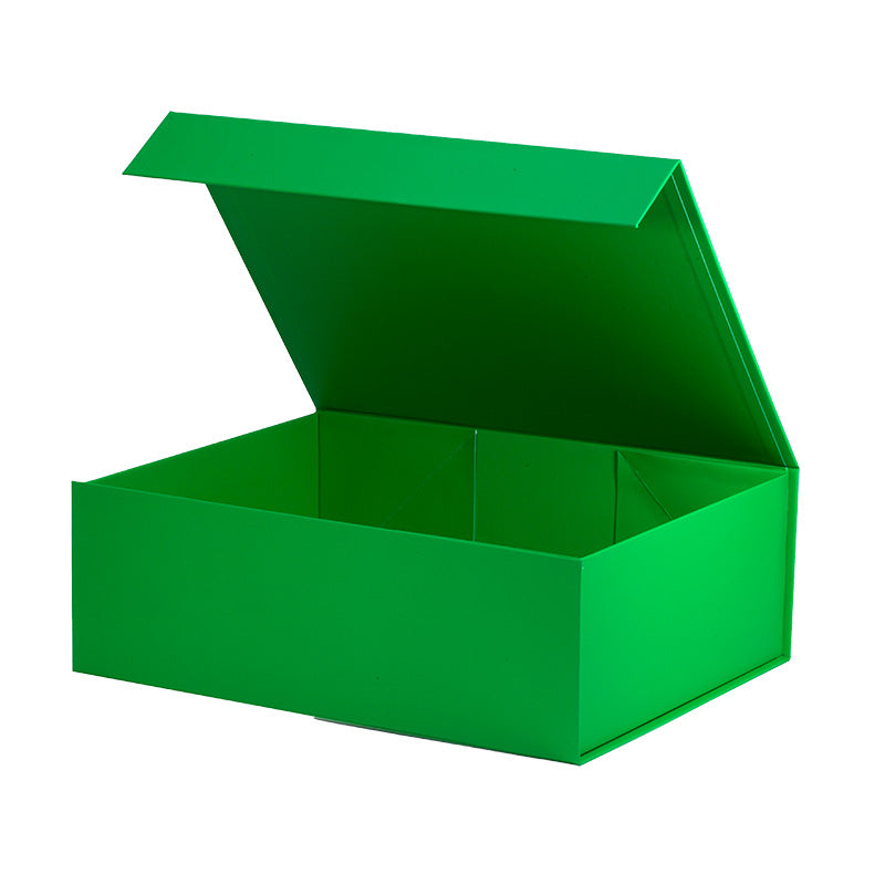 Magneetdoos met strik - A4 - Groen mat gelamineerd - Couture
