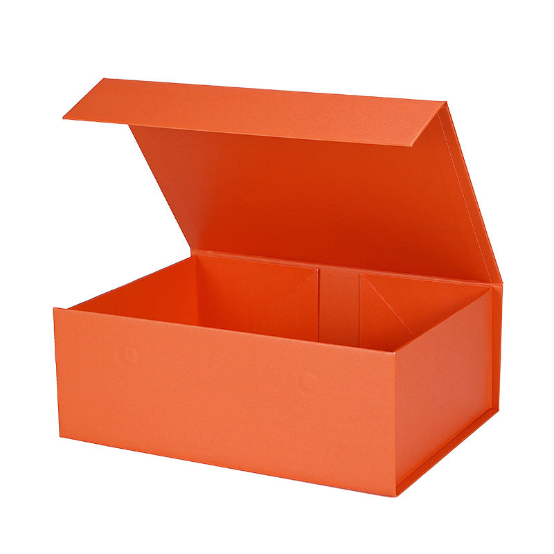 Magneetdoos met strik - A4 - Oranje mat gelamineerd - Couture