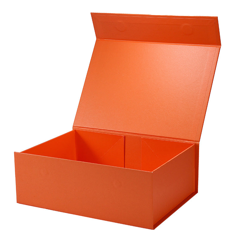 Magneetdoos met strik - A4 - Oranje mat gelamineerd - Couture