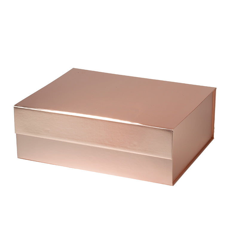 Magneetdoos met strik - A4 - Rosé goud mat gelamineerd - Couture