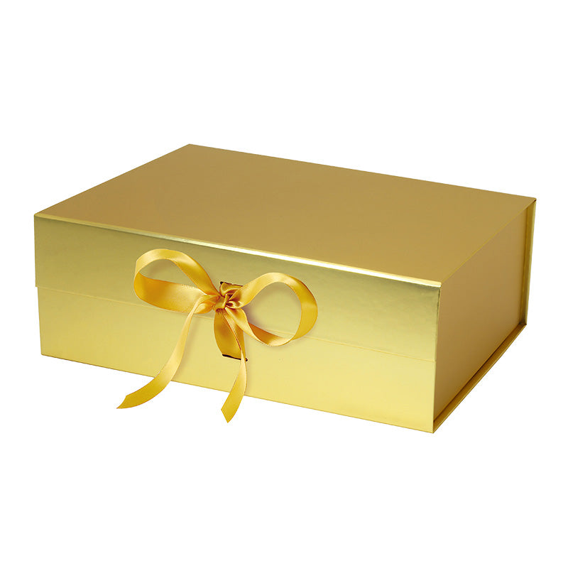 Magneetdoos met strik - A4 - Goud mat gelamineerd - Couture