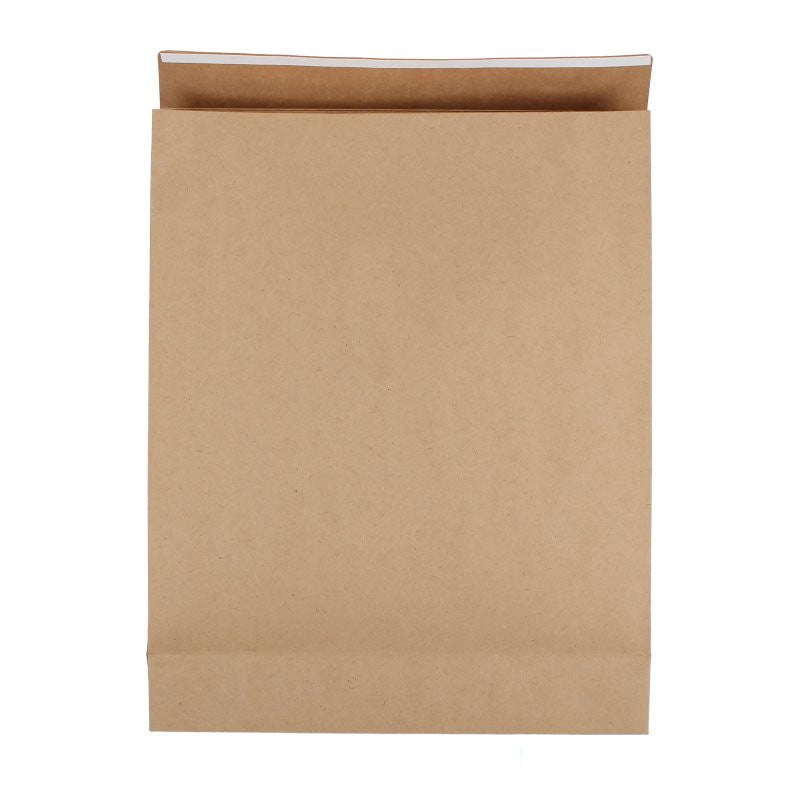 Geschenkzakken papier - Bruin kraft - Blokbodem - Cachet FSC®