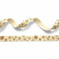 Katoenband 15mm – sneeuw vlokken Design rol van 10 meter