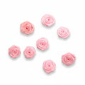 Sierlijke Roze Satijnroosjes 20mm per 50 stuks
