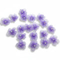 Organza Bloemetjes Lila 25mm per 100 stuks