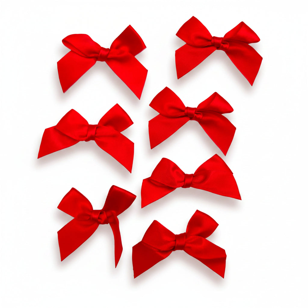Satijnen Strikje  – Rood (20x40mm) per 50 stuks