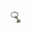 Sleutelring met klem Zilver 10mm per 25 stuks