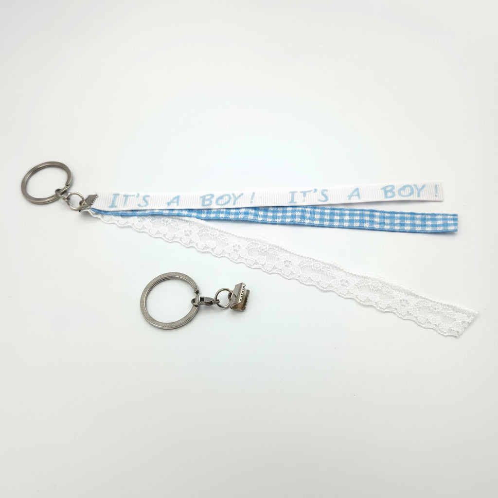 Sleutelring met klem Zilver 10mm per 25 stuks