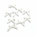 Kleine Satijnen  Strikjes wit (25x40mm)