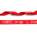 Rood Satijnlint 20mm bedrukt met Welkom Sint en Piet