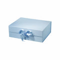 Magneetdoos met strik - A4 - Baby Blauw mat gelamineerd - Couture