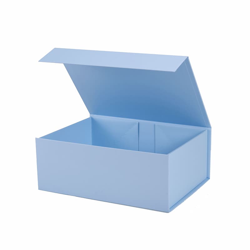 Magneetdoos met strik - A4 - Baby Blauw mat gelamineerd - Couture