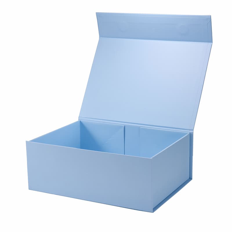 Magneetdoos met strik - A4 - Baby Blauw mat gelamineerd - Couture