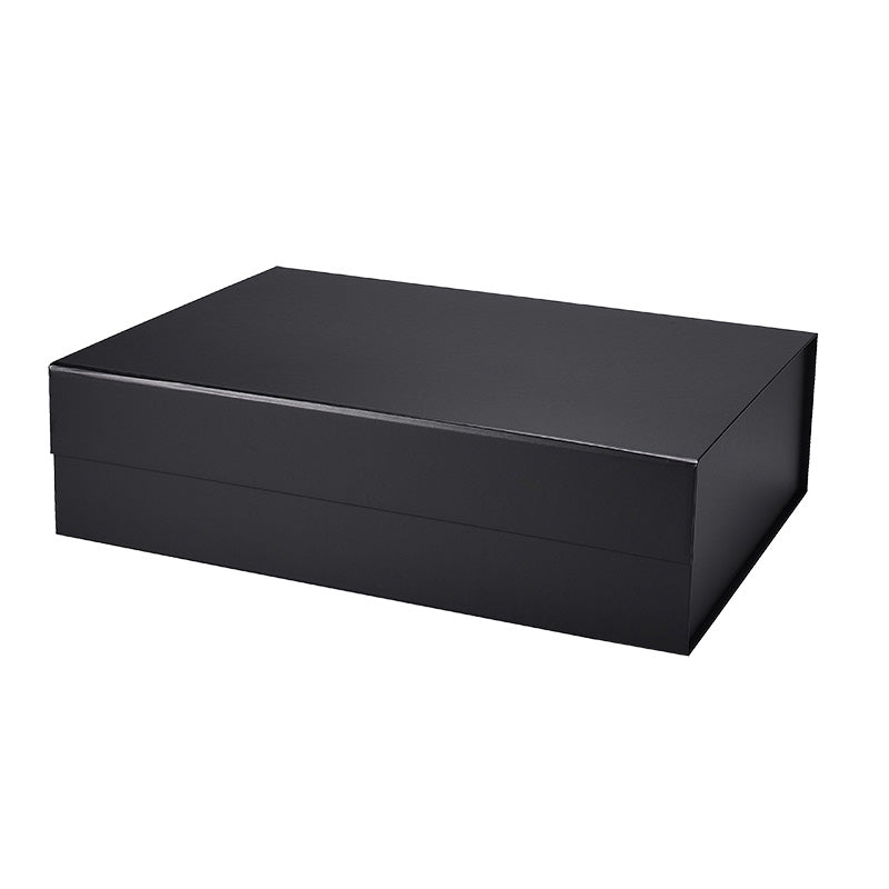 Magneetdoos met strik - A3 - Zwart mat gelamineerd - Couture