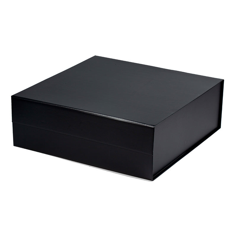 Magneetdoos met strik - A4 - Vierkant - Zwart mat gelamineerd - Couture