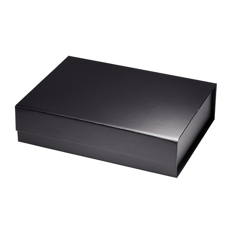 Magneetdoos met strik - A5 - Zwart mat gelamineerd - Couture