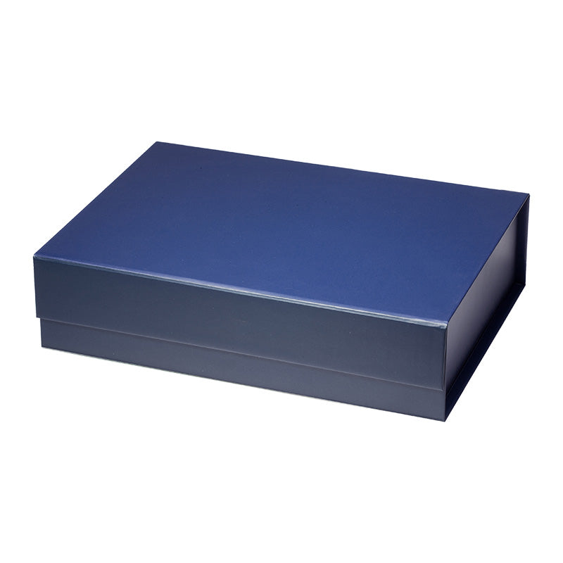 Magneetdoos met strik - A5 - Blauw mat gelamineerd - Couture