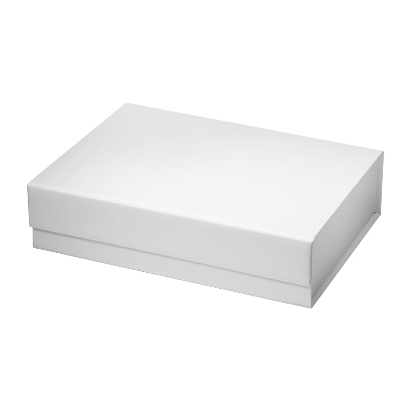 Magneetdoos met strik - A5 - Wit mat gelamineerd - Couture