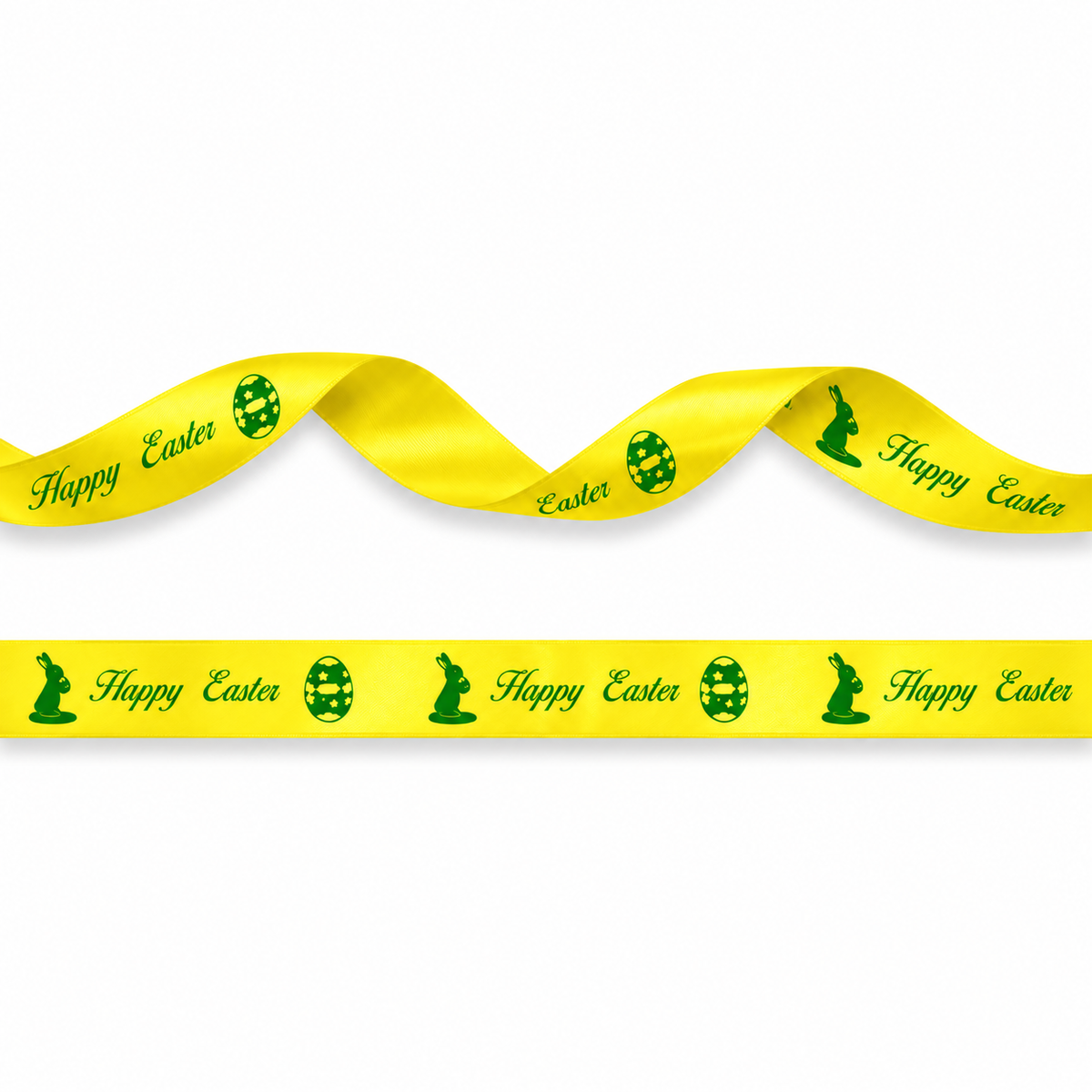 15mm Luxe satijnlint bedrukt met Happy Easter in 2 kleuren verkrijgbaar per rol van 25 meter. (kopie)