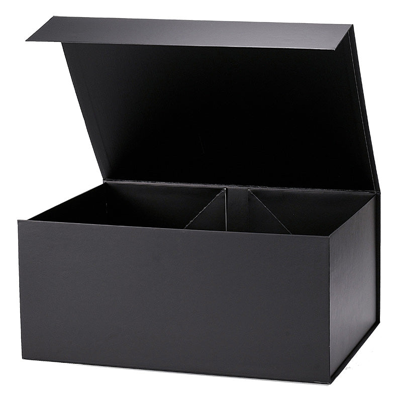 Magneetdoos met strik - A3 - Zwart mat gelamineerd - Couture