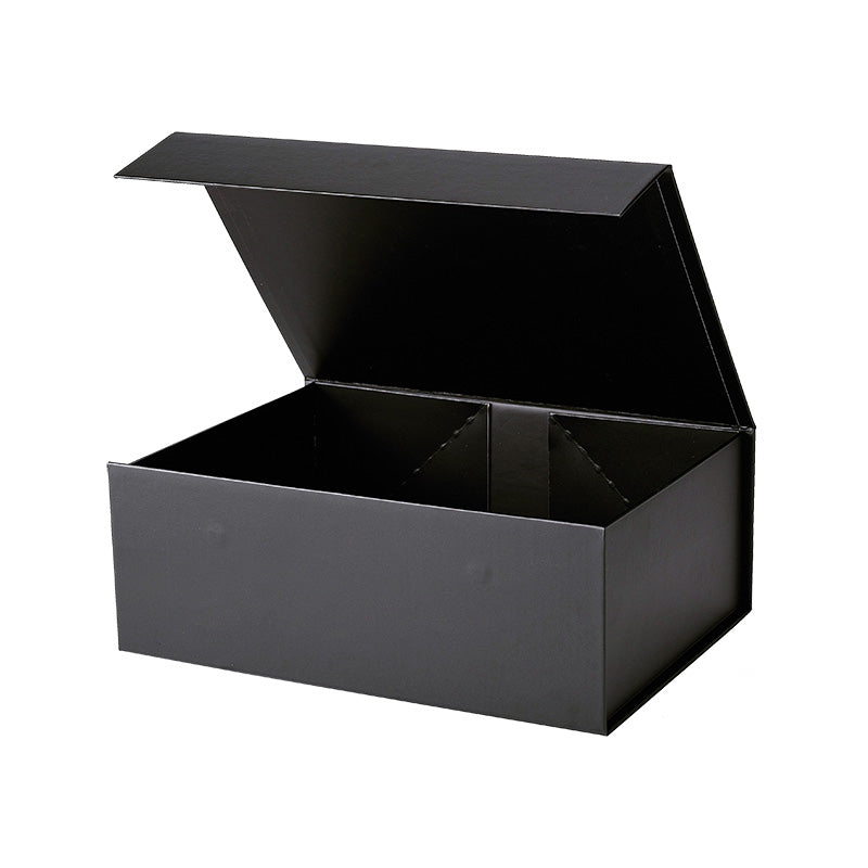 Magneetdoos met strik - A4 - Zwart mat gelamineerd - Couture