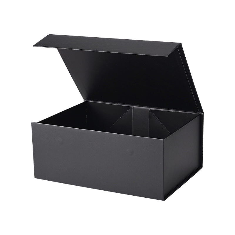 Magneetdoos met strik - A5 - Zwart mat gelamineerd - Couture