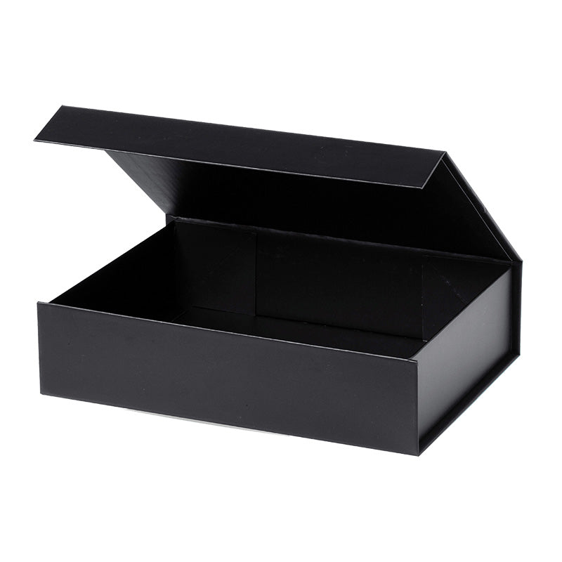 Magneetdoos met strik - A5 - Zwart mat gelamineerd - Couture