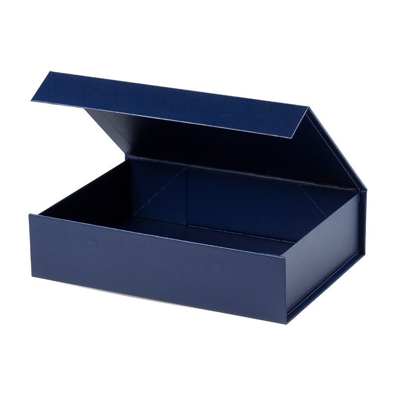 Magneetdoos met strik - A5 - Blauw mat gelamineerd - Couture