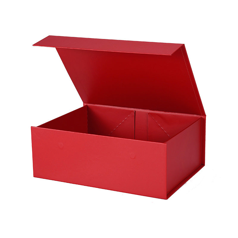 Magneetdoos met strik - A4 - Rood mat gelamineerd - Couture