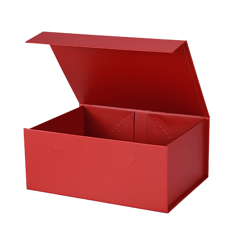 Magneetdoos met strik - A5 - Rood mat gelamineerd - Couture