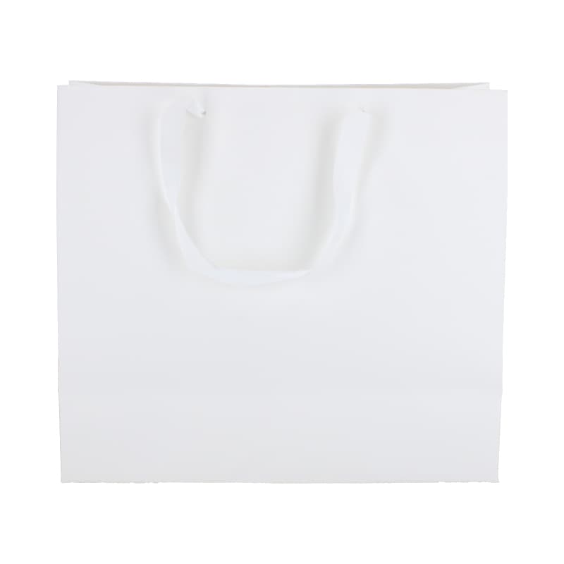 Papieren draagtassen - A4 - Wit kraft - Couture