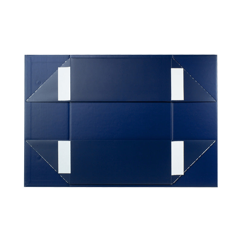 Magneetdoos met strik - A4 - Blauw mat gelamineerd - Couture