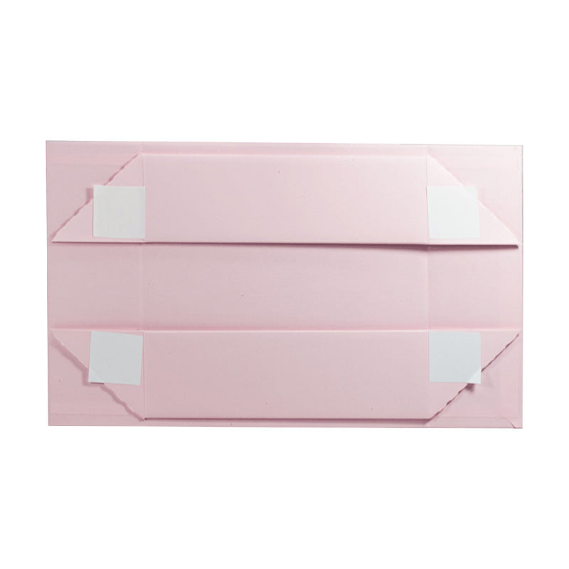 Magneetdoos met strik - A6 - Vierkant - Roze mat gelamineerd - Couture