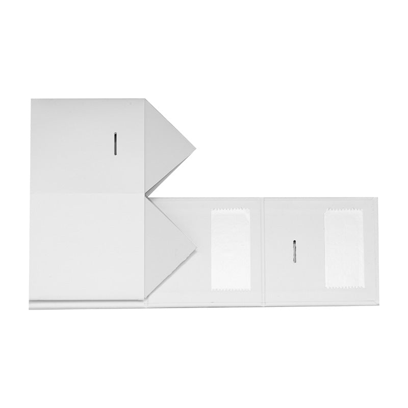 Magneetdoos met strik - Kubus - Wit mat gelamineerd - Couture
