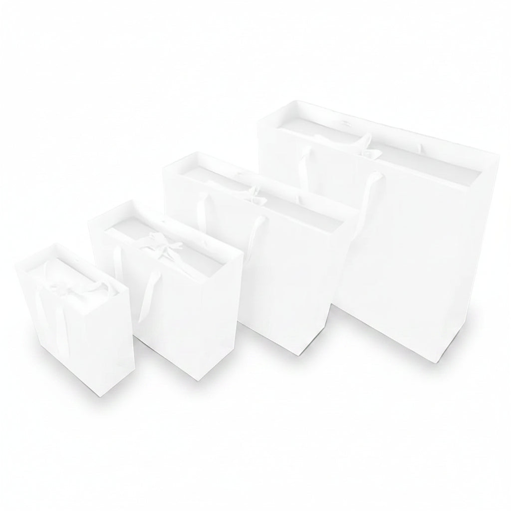 Papieren draagtassen - A4 - Wit kraft - Couture