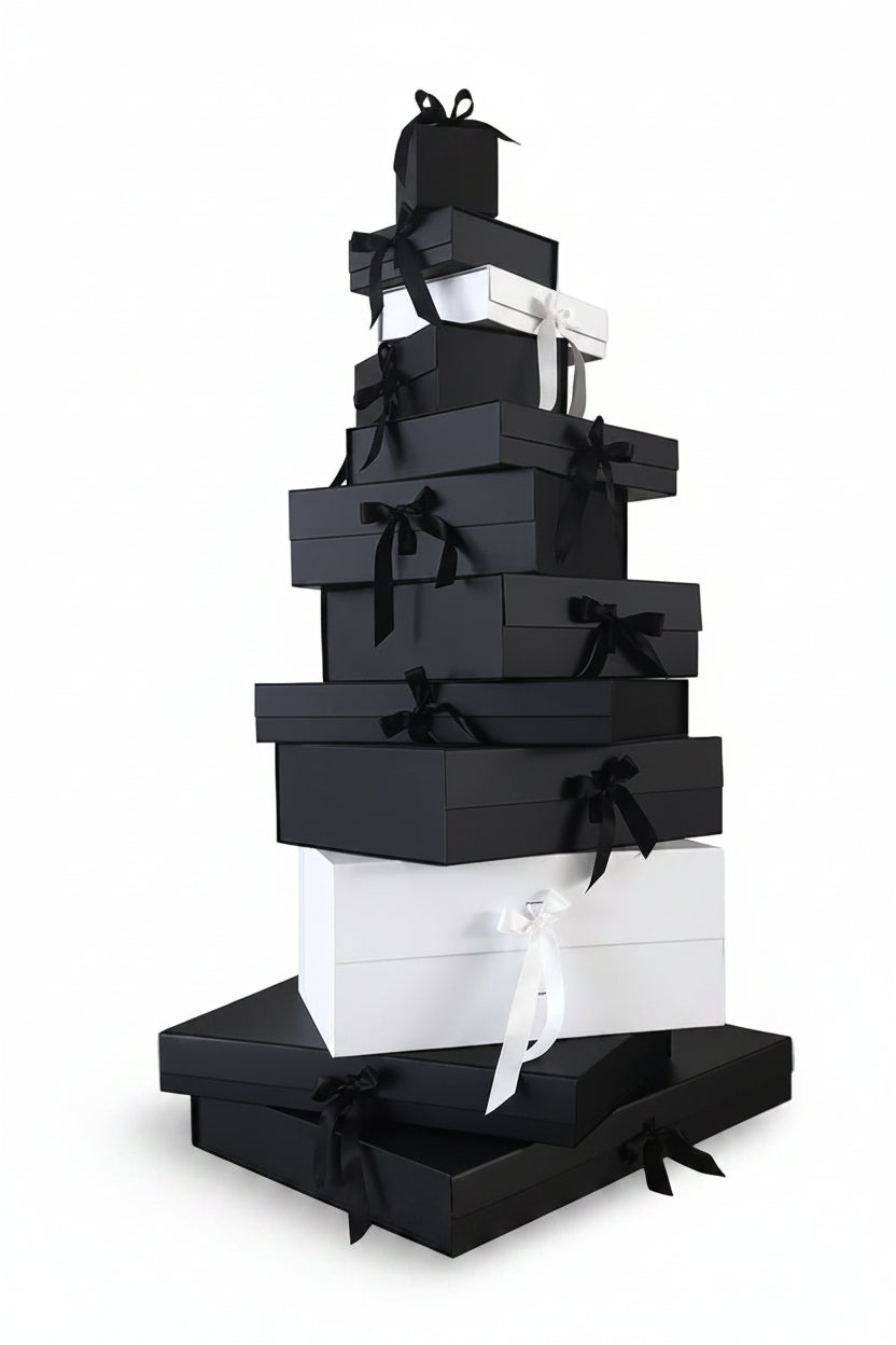 Magneetdoos met strik - A5 - Ivoor kraft - Couture