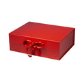 Magneetdoos met strik - A4 - Rood mat gelamineerd - Couture
