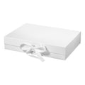 Magneetdoos met strik - A4 - Wit mat gelamineerd - Couture