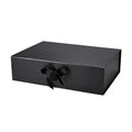 Magneetdoos met strik - A3 - Zwart mat gelamineerd - Couture