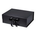 Magneetdoos met strik - A4 - Zwart mat gelamineerd - Couture