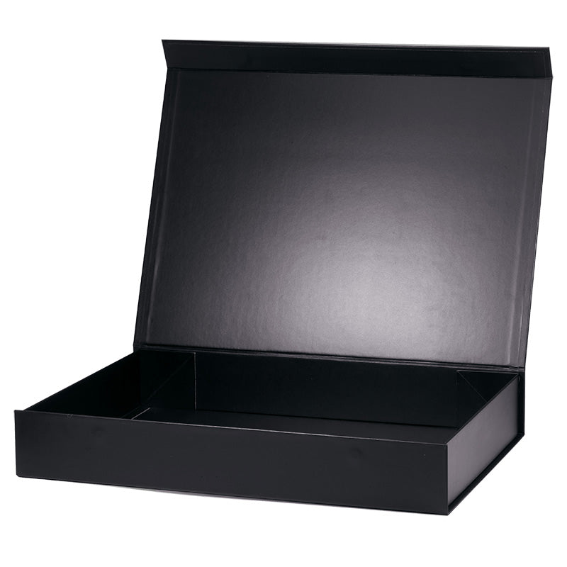 Magneetdoos met strik - A3 - Zwart mat gelamineerd - Couture