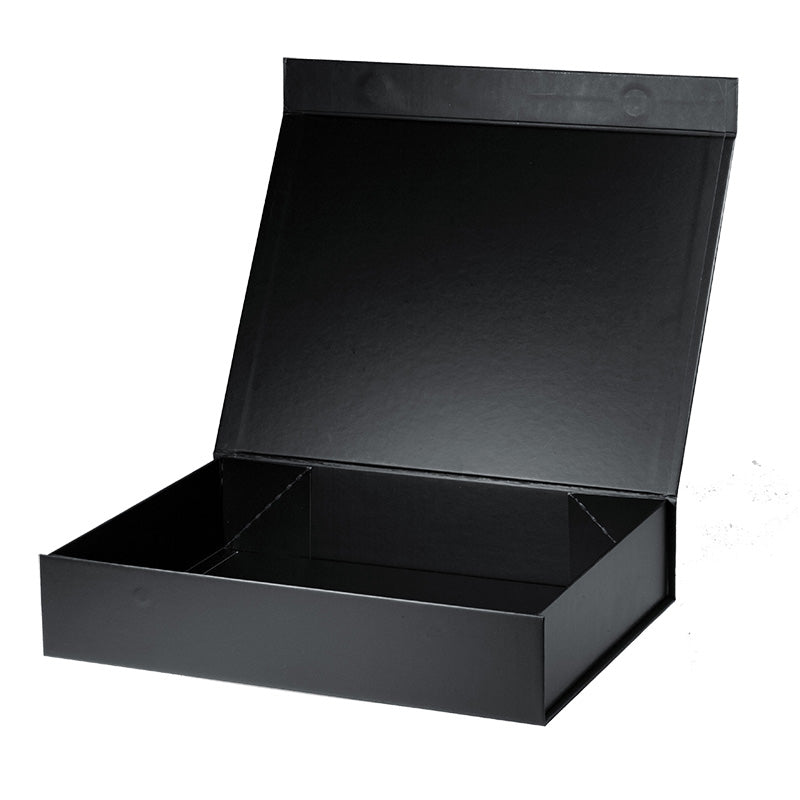 Magneetdoos met strik - A4 - Zwart mat gelamineerd - Couture