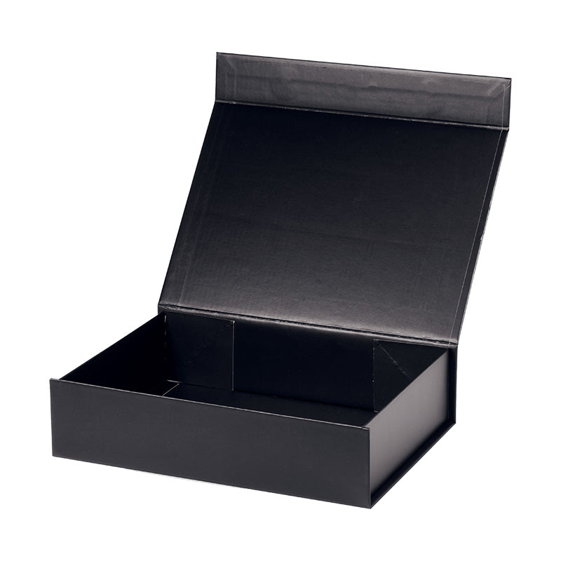 Magneetdoos met strik - A5 - Zwart mat gelamineerd - Couture