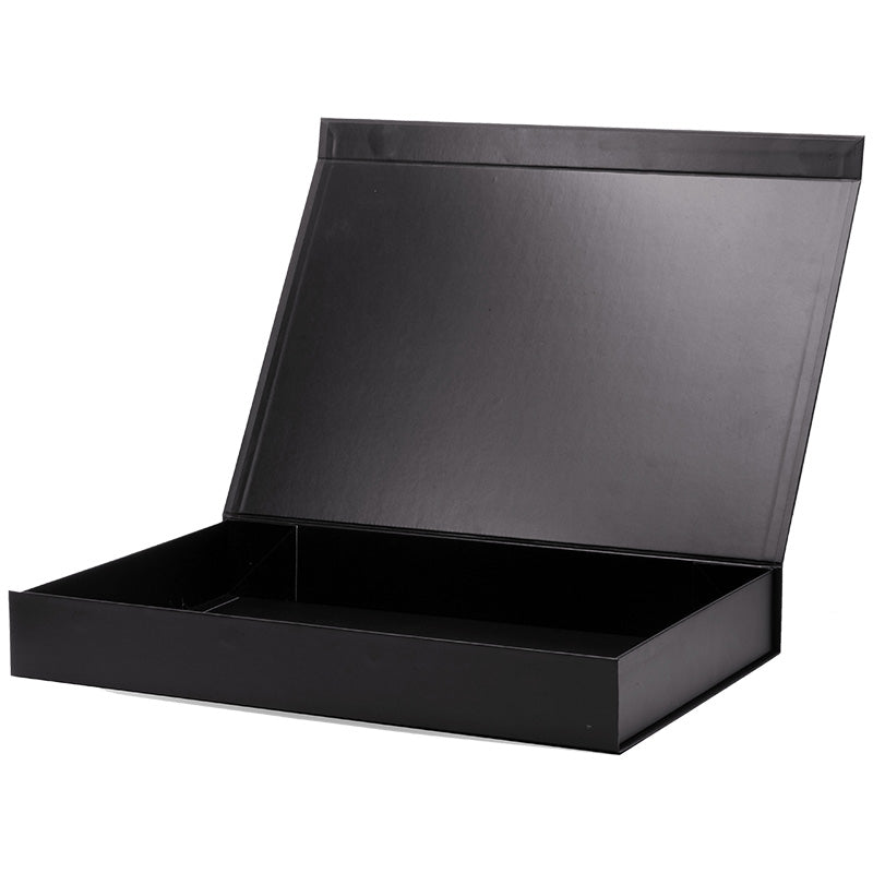Magneetdoos met strik - XL - Zwart mat gelamineerd - Couture