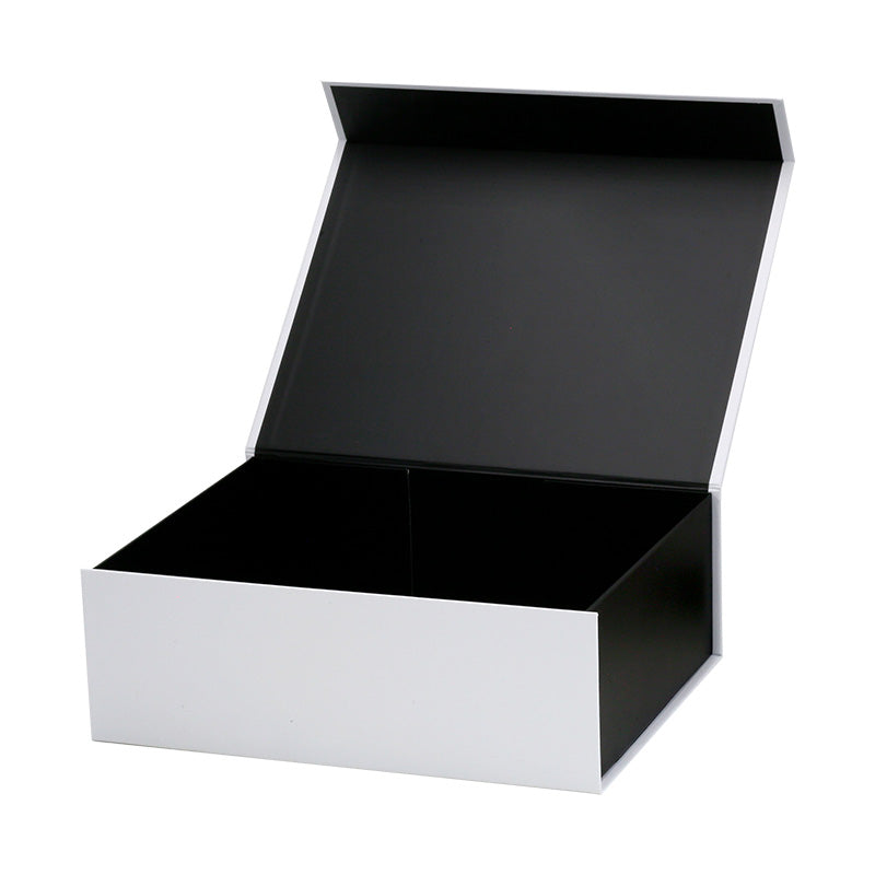 Magneetdoos met strik - A4 - Wit/zwart mat gelamineerd - Couture