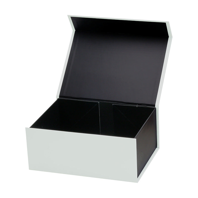 Magneetdoos met strik - A5 - Wit/zwart mat gelamineerd - Couture